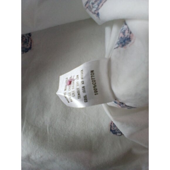 Sovereign Code White Short Sleeve Tiger Print Button Up Shirt Size XL Pink Blue - Picture 7 of 11